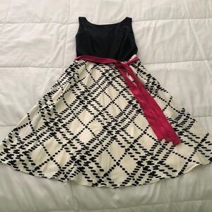 Lilly Pulitzer party dress with a pattern